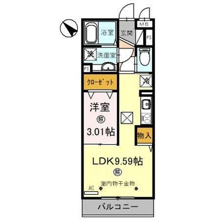 坂戸若葉エテルネルの物件間取画像